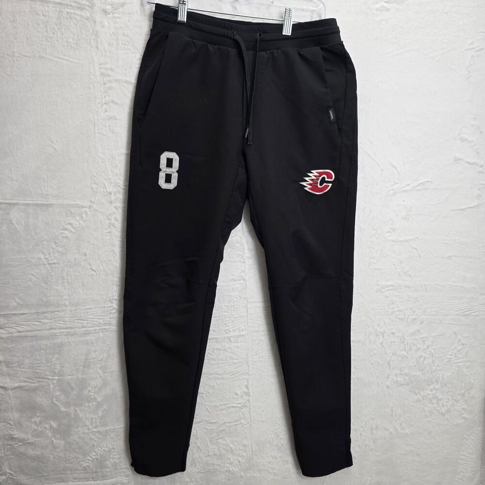 UNRL Men's Performance Athletic Sz XS Black Calgary Flames Joggers